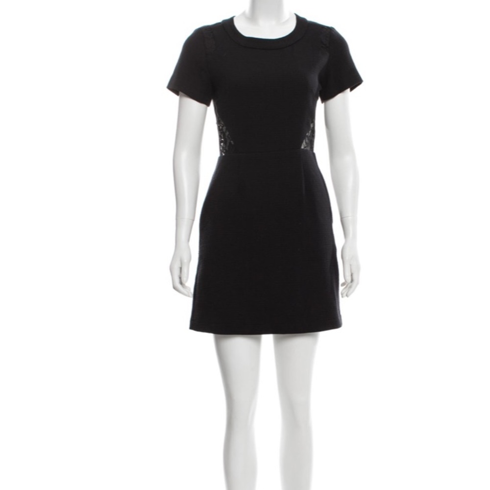 Sea New York Black Wool Lace Mini Dress 4